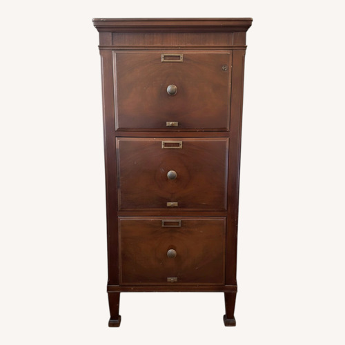 Used Antique Mahogany Filing Cabinet for sale on AptDeco