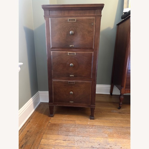 Used Antique Mahogany Filing Cabinet for sale on AptDeco