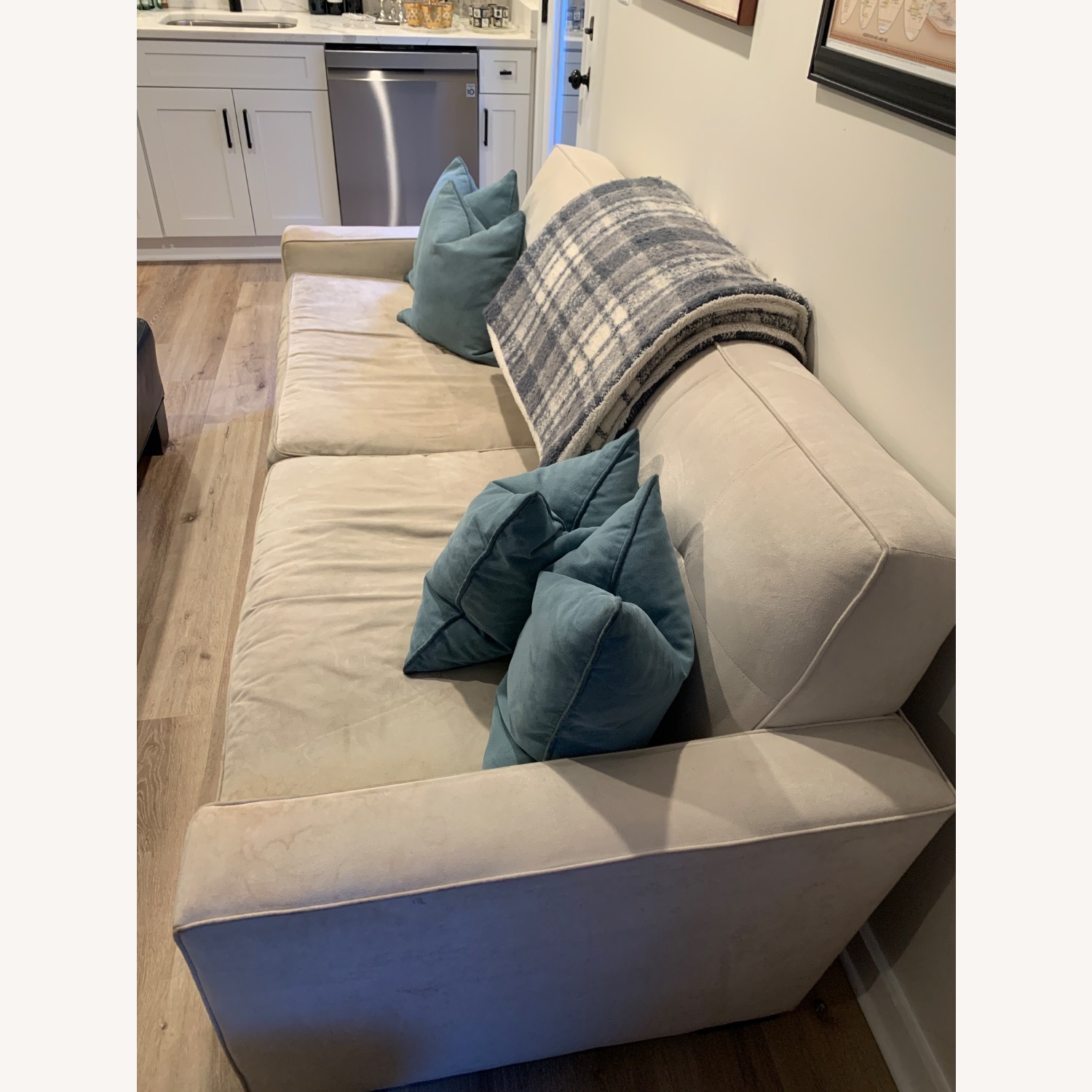 Mitchell Gold + Bob Williams White Loveseat - image-3