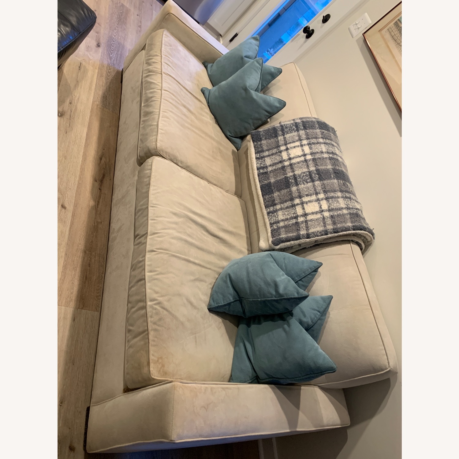 Mitchell Gold + Bob Williams White Loveseat - image-4