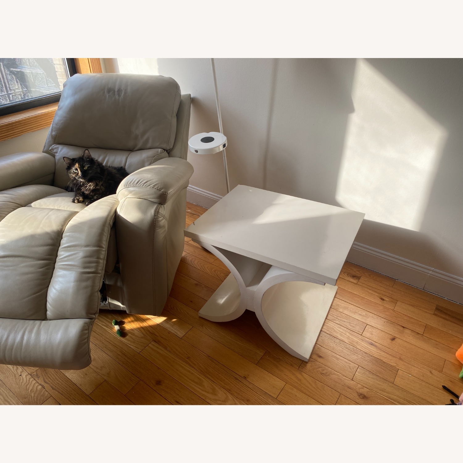 Bernhardt Design White Wood Side Table  - image-2