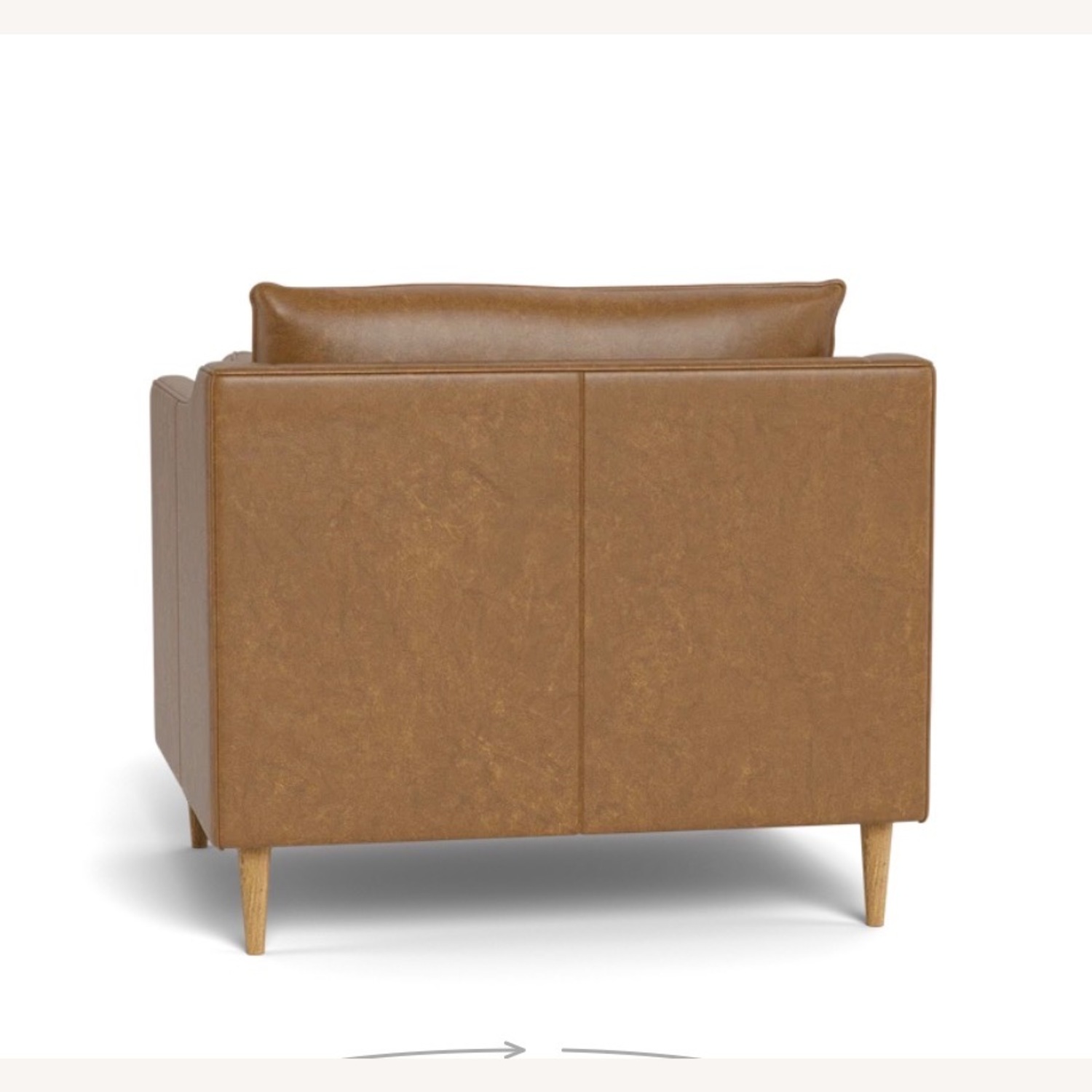 Interior Define Caitlin Natural Leather Accent Chair - image-3