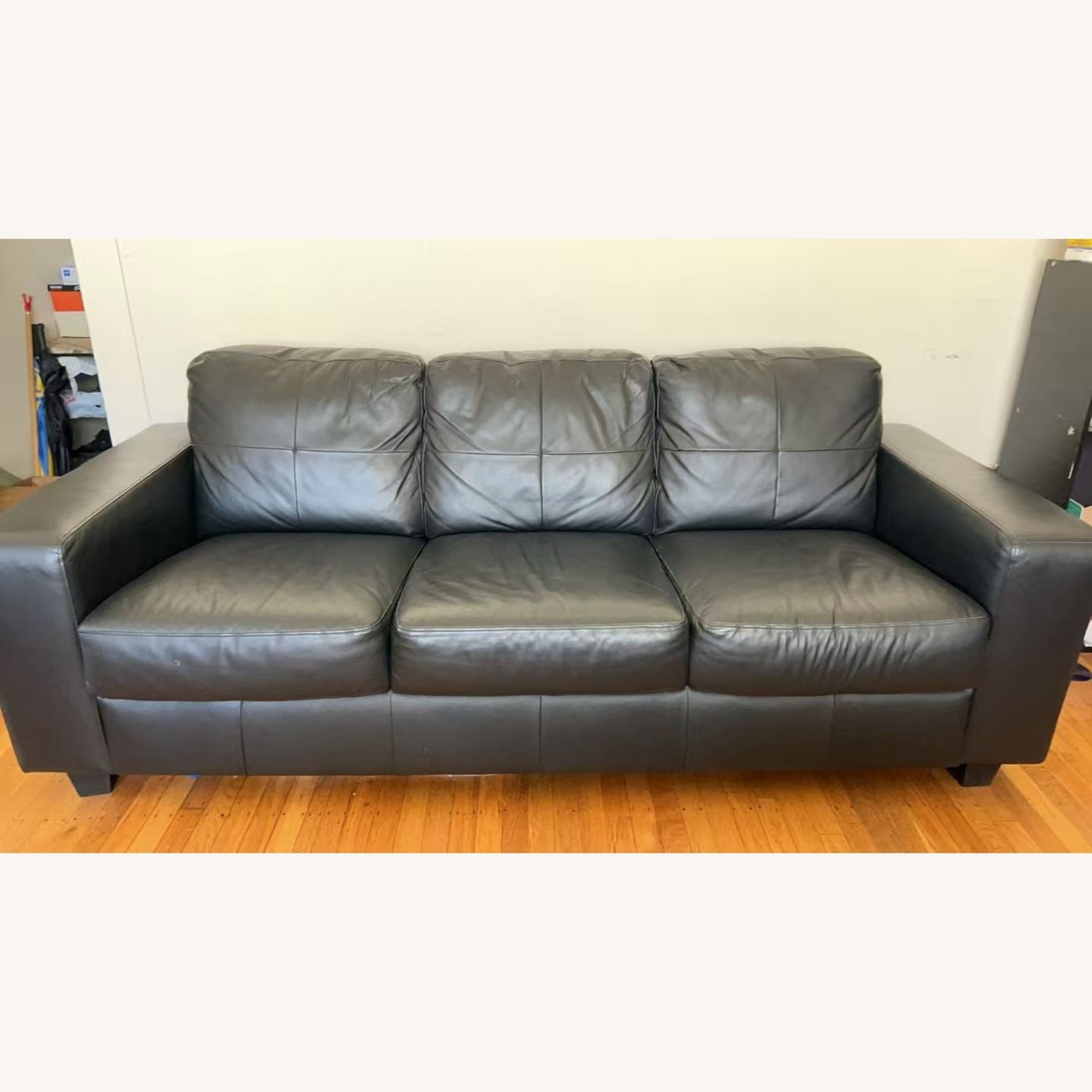 IKEA Skogaby 3-Seat Leather Sofa  - image-1