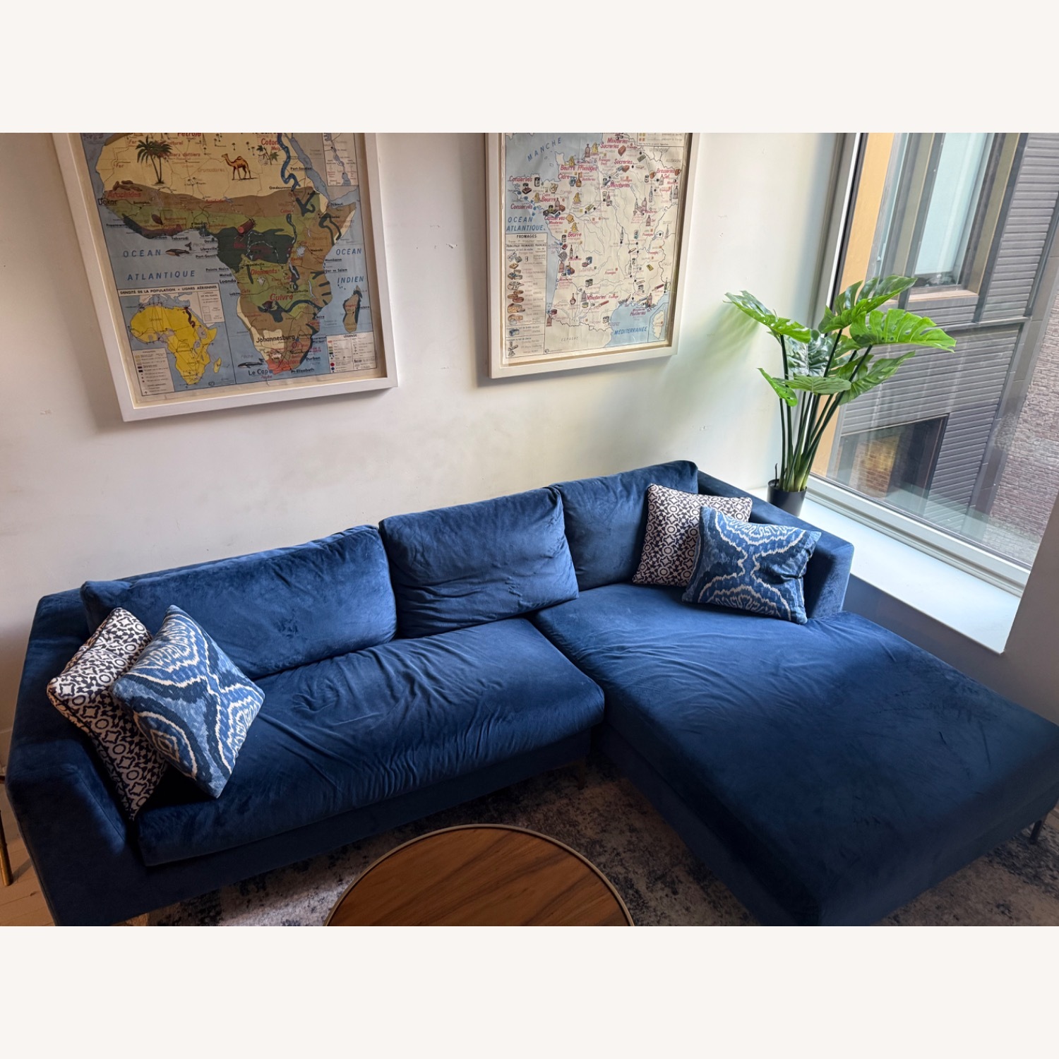 Interior Define Asher 2 Seat Sectional blue  - image-1