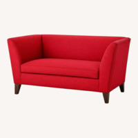 Mitchell Gold + Bob Williams Mona Red Fabric Loveseat