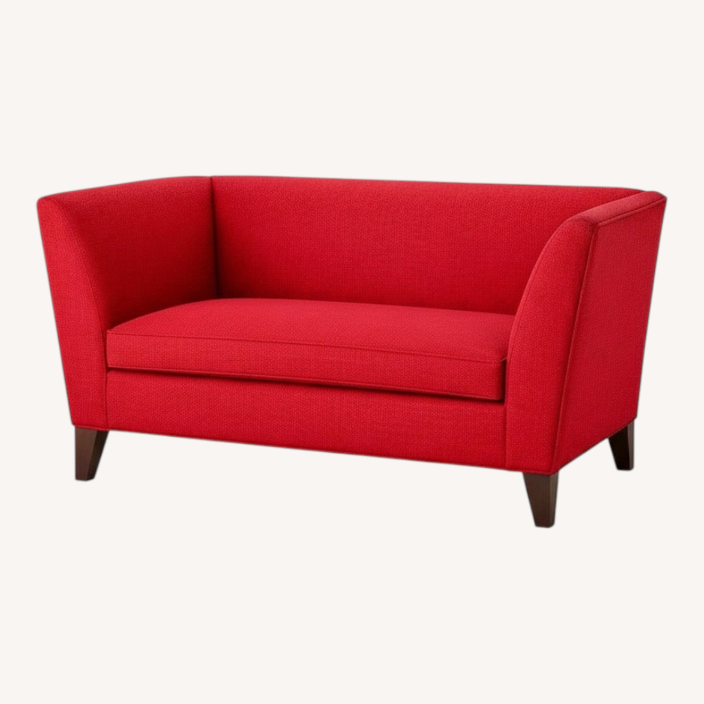 Image of Mitchell Gold + Bob Williams Mona Red Fabric Loveseat