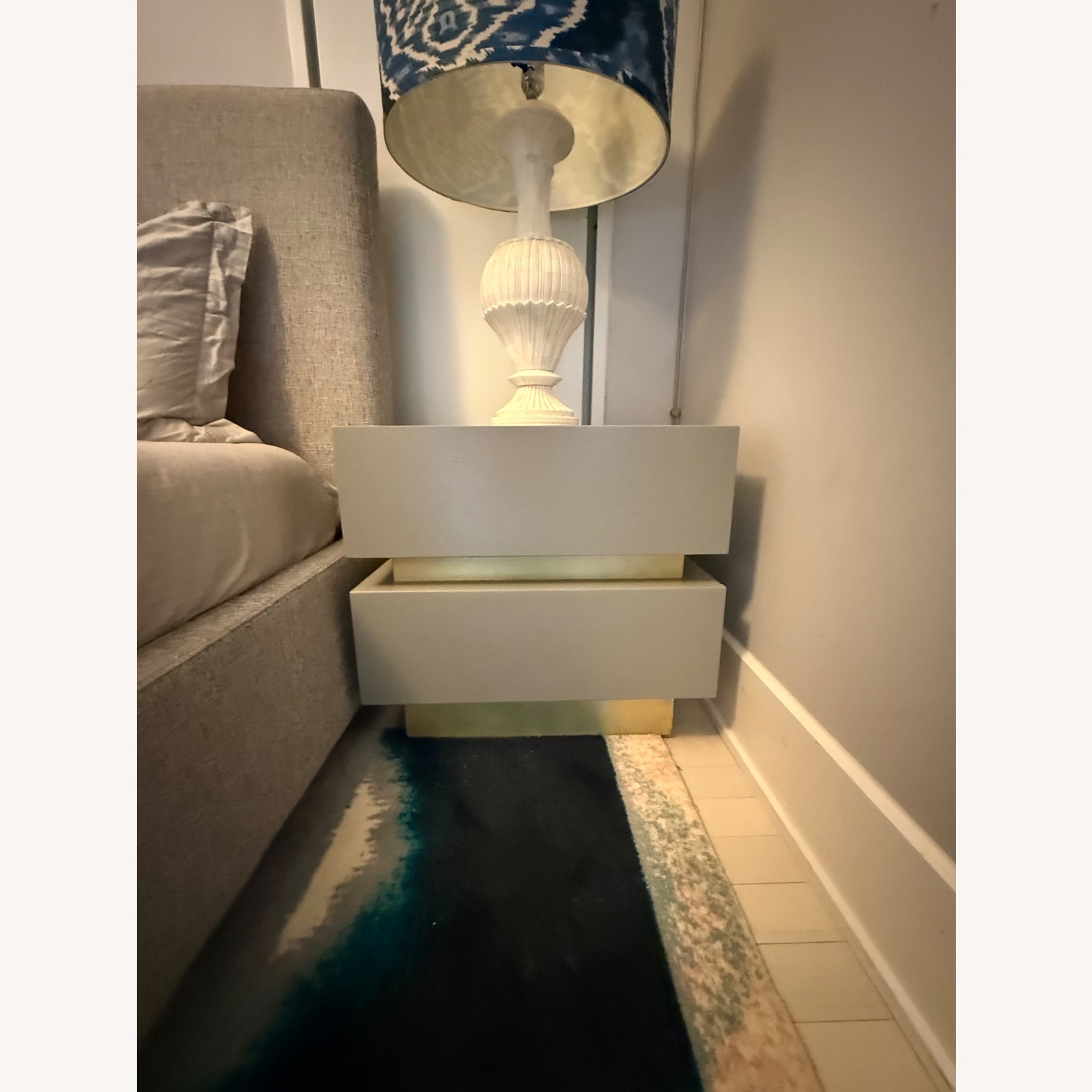 Lawson Fenning Light Gray Wood Nightstands - image-1