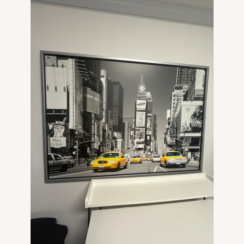 Used IKEA New York City - Times Square Light Gray Wall Art for sale on AptDeco