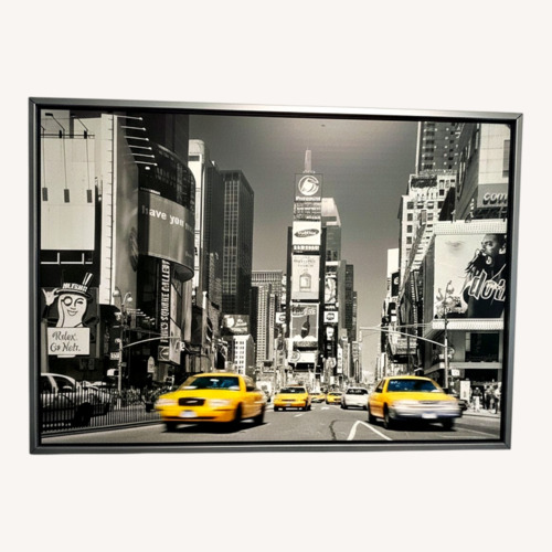 Used IKEA New York City - Times Square Light Gray Wall Art for sale on AptDeco