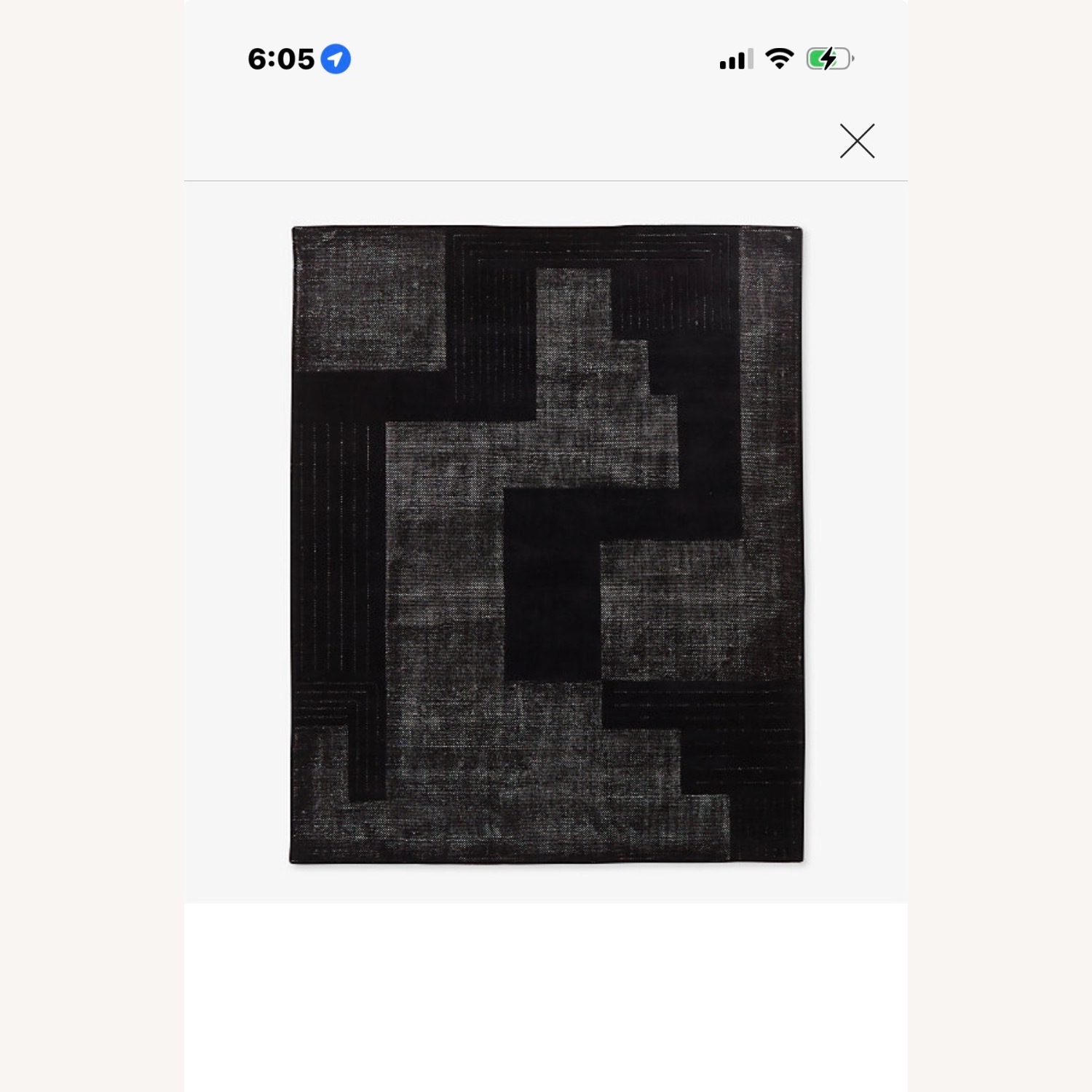 CB2 Larso Black Area Rug 9' x 12' - image-1