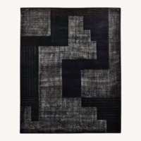 CB2 Larso Black Area Rug 9' x 12'