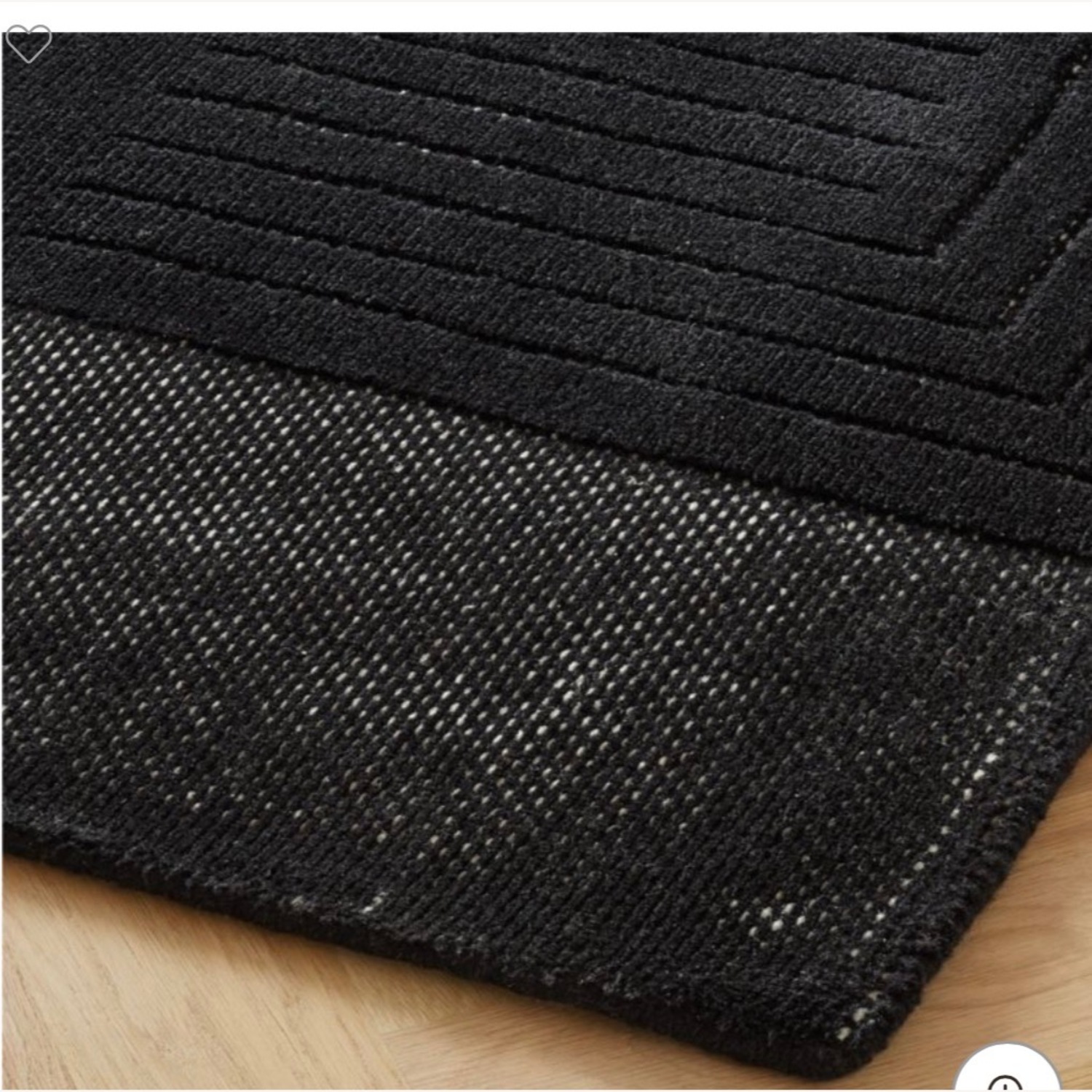 CB2 Larso Black Area Rug 9' x 12' - image-2