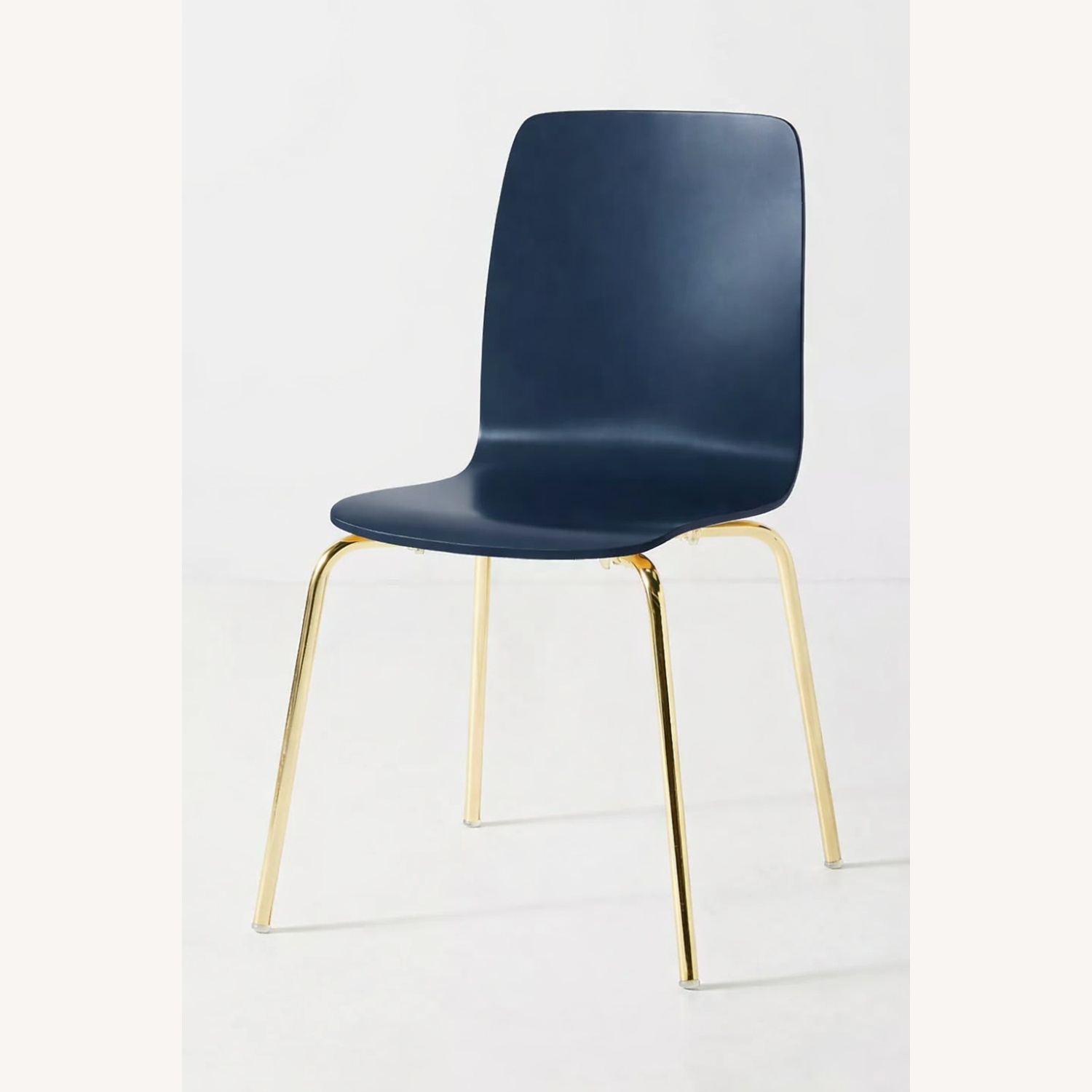 Anthropologie Blue Wood Dining Chairs - image-5