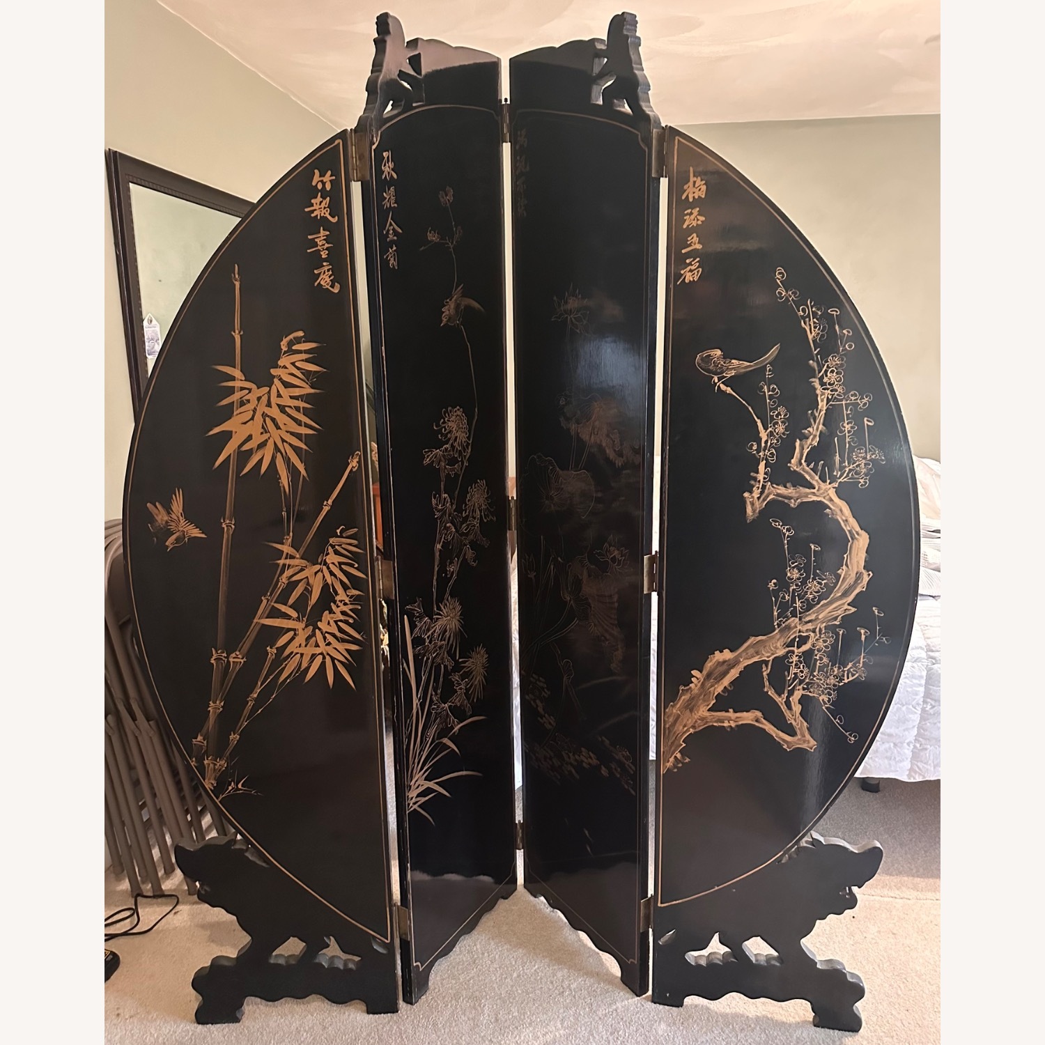 Hand Painted Divider Screen - image-2