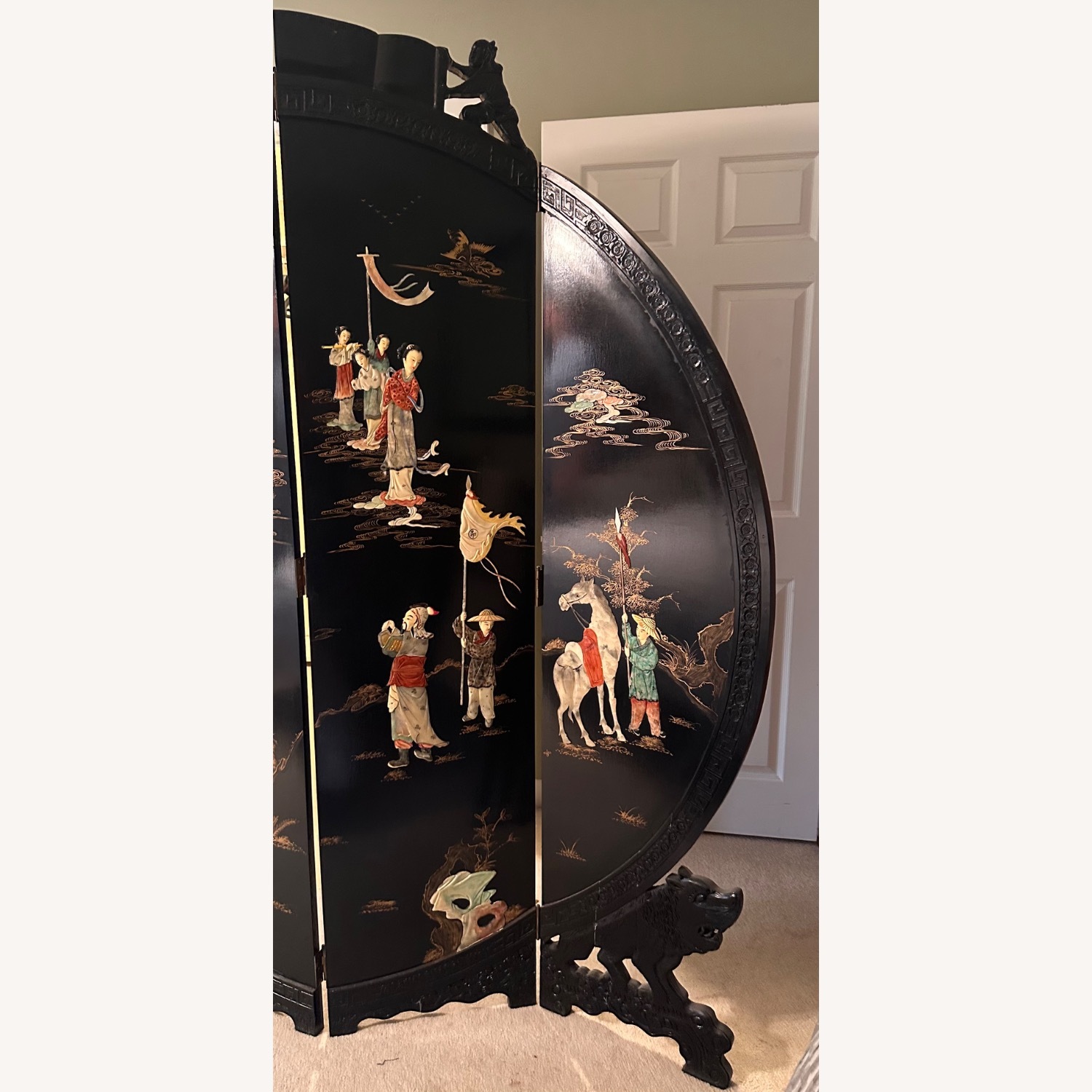 Hand Painted Divider Screen - image-5