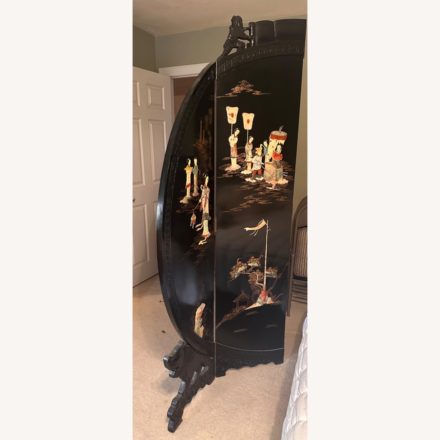 Hand Painted Divider Screen - image-4