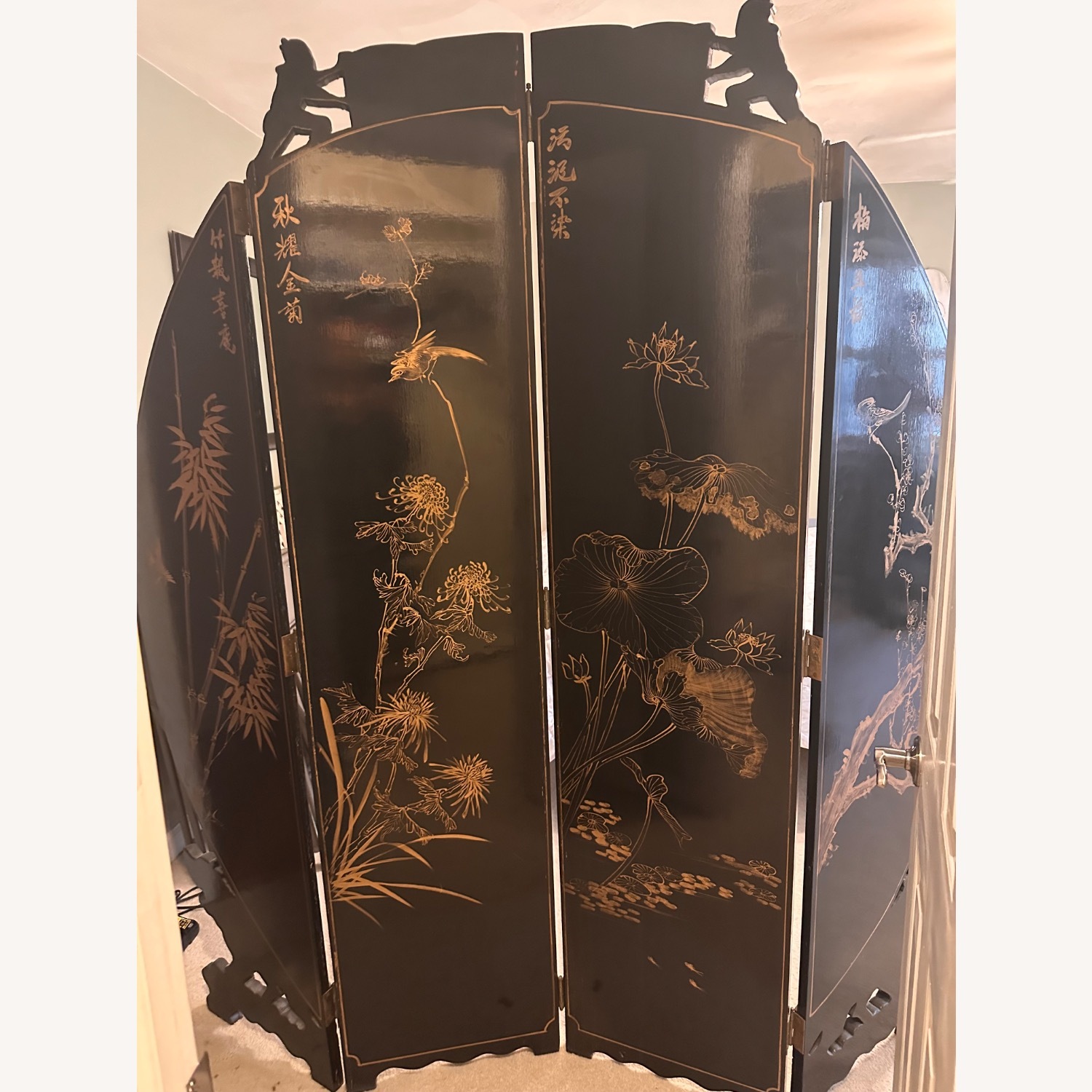 Hand Painted Divider Screen - image-6