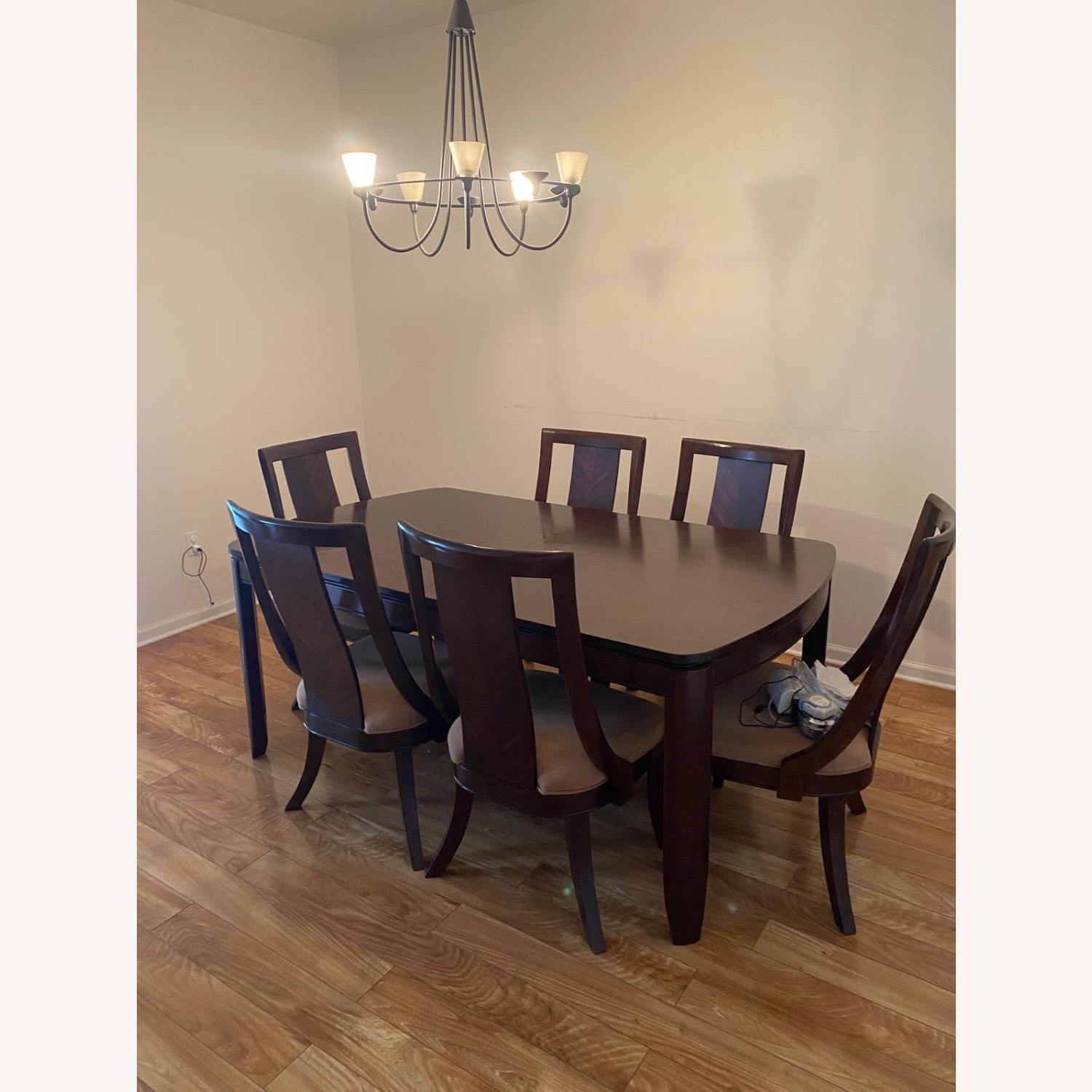 Dark Brown Wood Dining Sets - image-1
