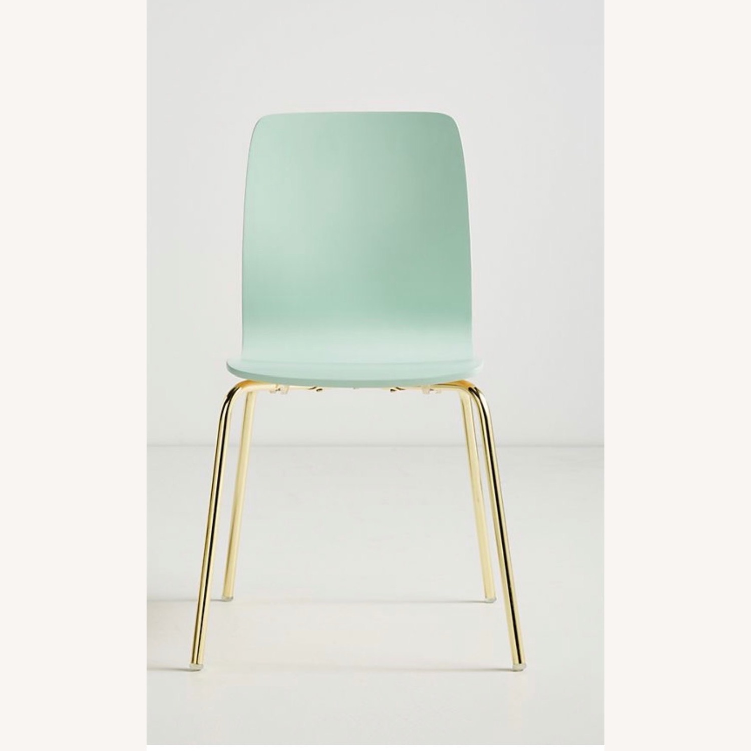 Anthropologie Green Wood Dining Chairs - image-1