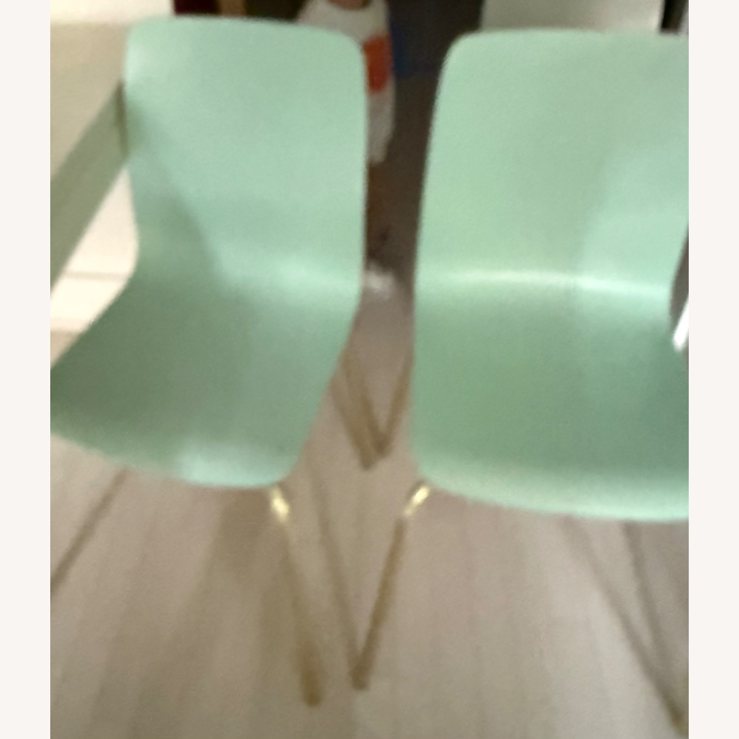 Anthropologie Green Wood Dining Chairs - image-2