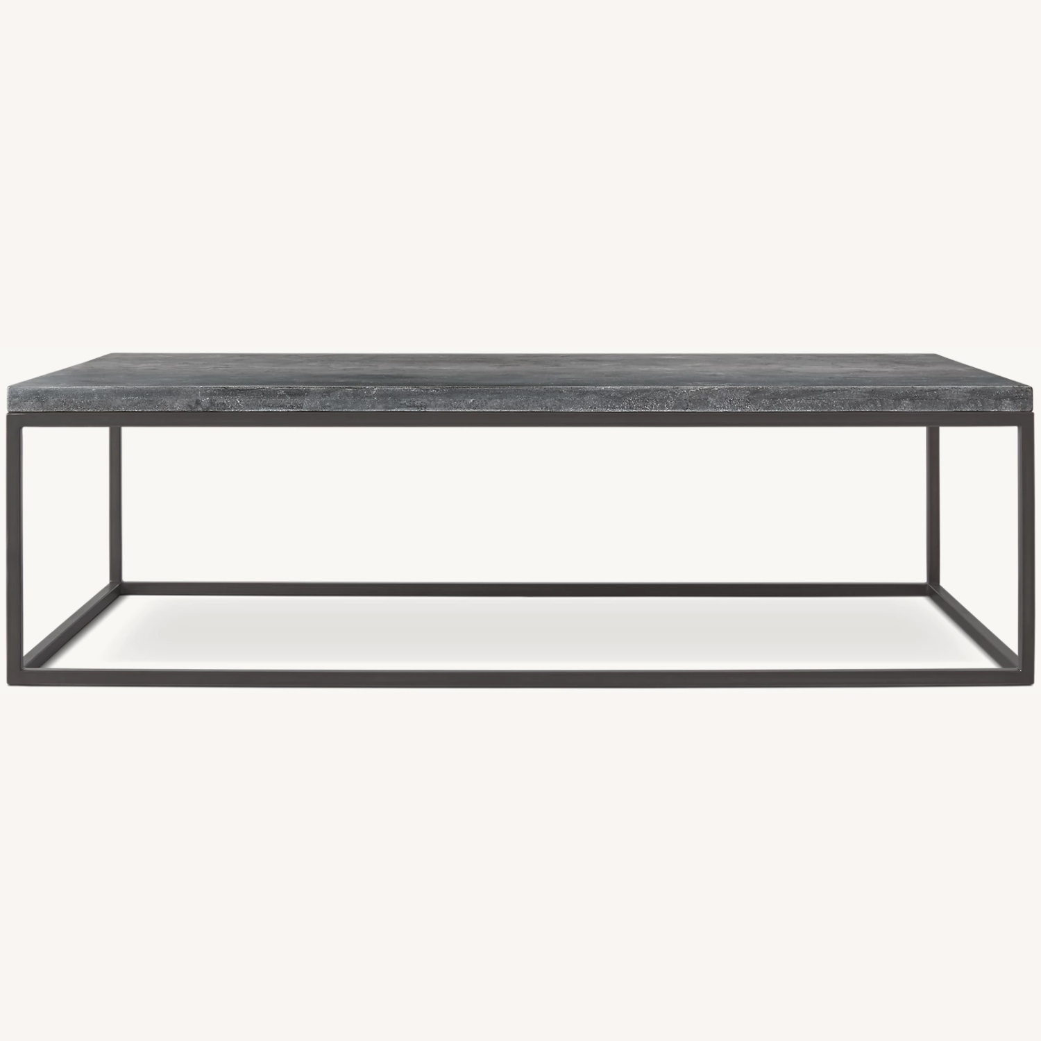 Restoration Hardware Delphine Bluestone & Metal Coffee Table - image-6