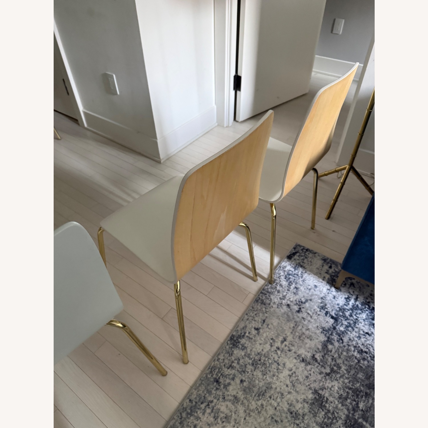 Anthropologie Solid Tasmin White Wood Dining Chairs - image-3