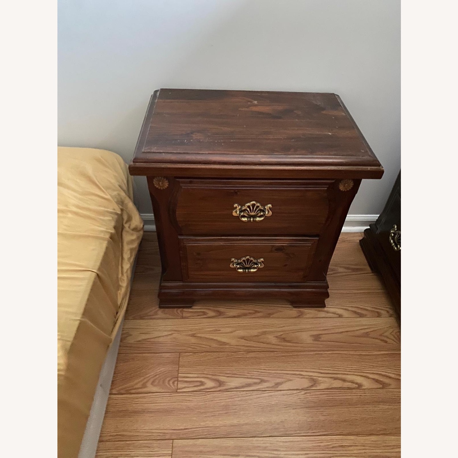 Dark Brown Wood Side Tables - image-2