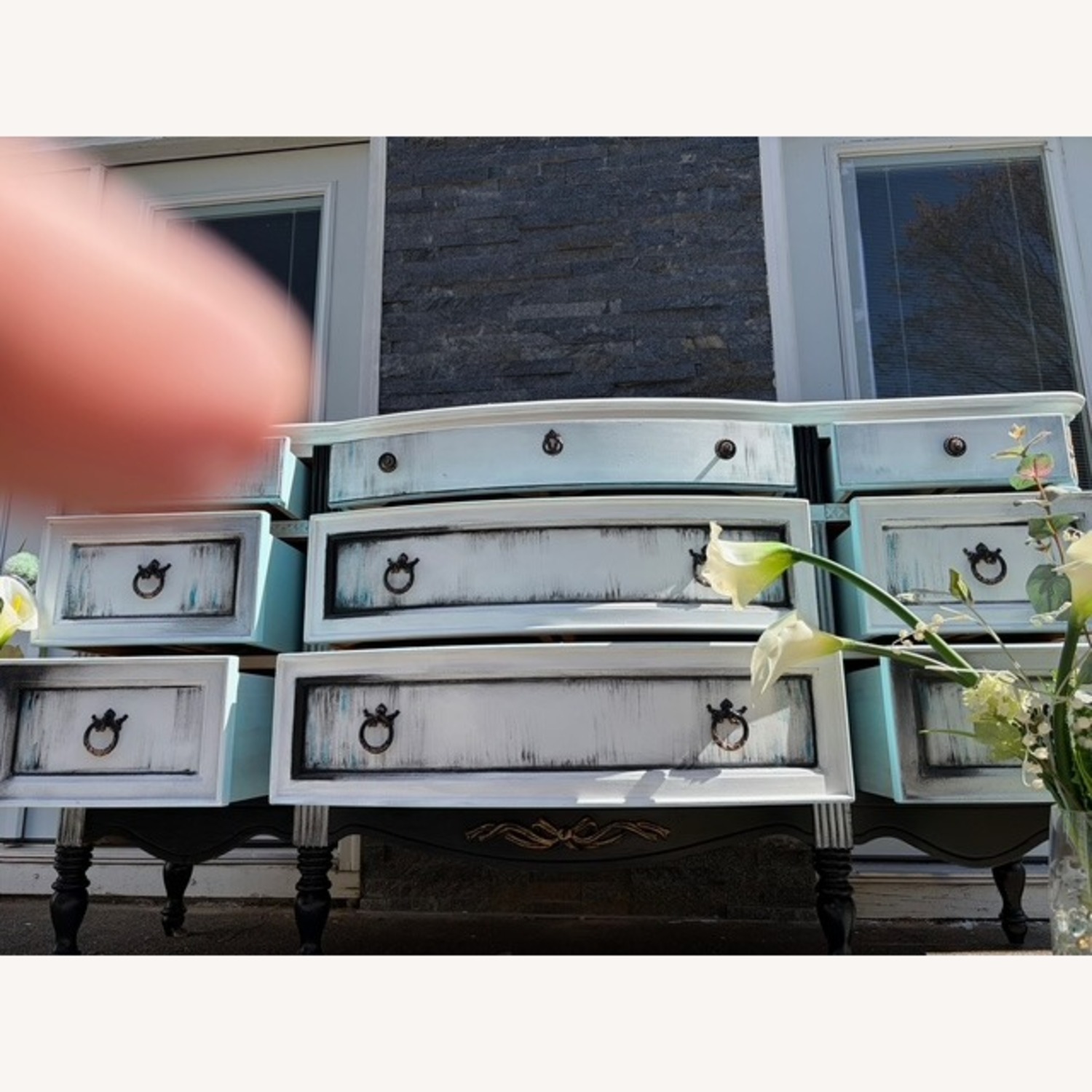 Vintage/Antique White Dresser - image-8