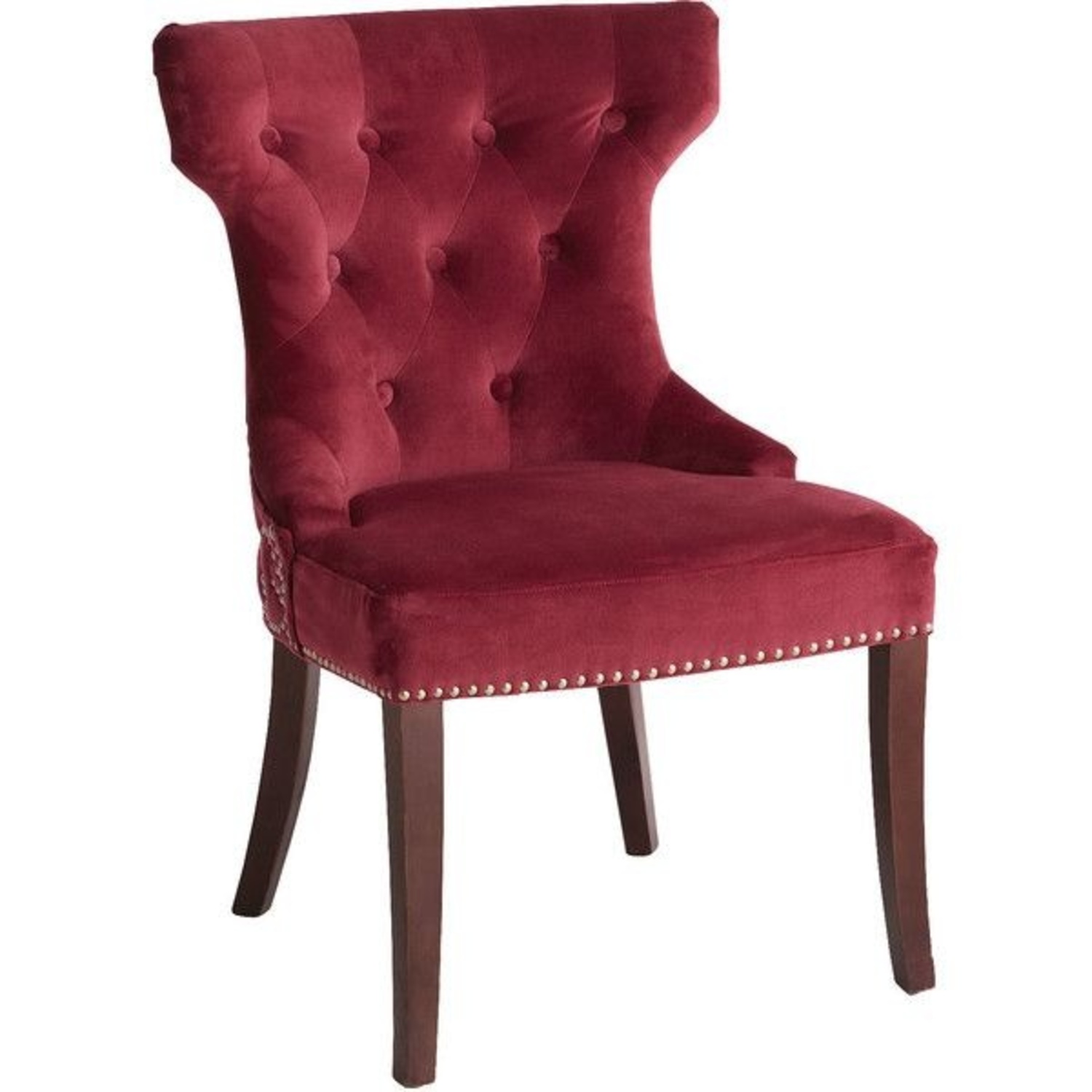 Pier 1 Imports Hourglass Red Velvet Accent Chairs - image-5