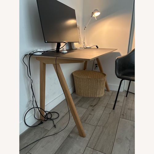 Used Hay Copenhague 90 Desk 2.0 Black Wood Desk for sale on AptDeco