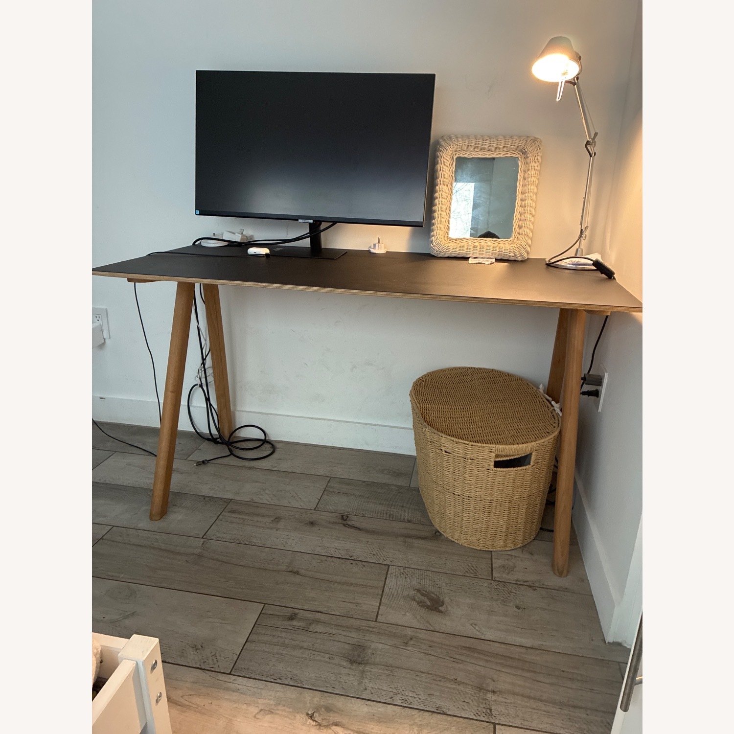 Hay Copenhague 90 Desk 2.0 Black Wood Desk - image-2