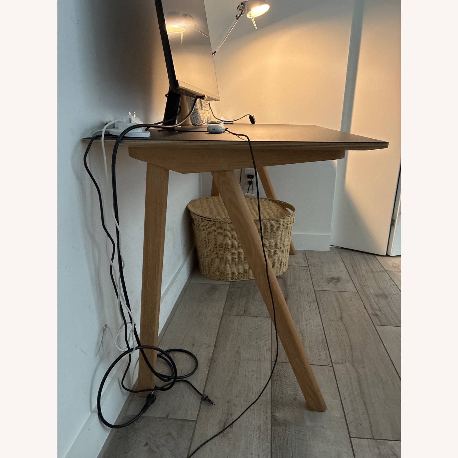 Hay Copenhague 90 Desk 2.0 Black Wood Desk - image-3