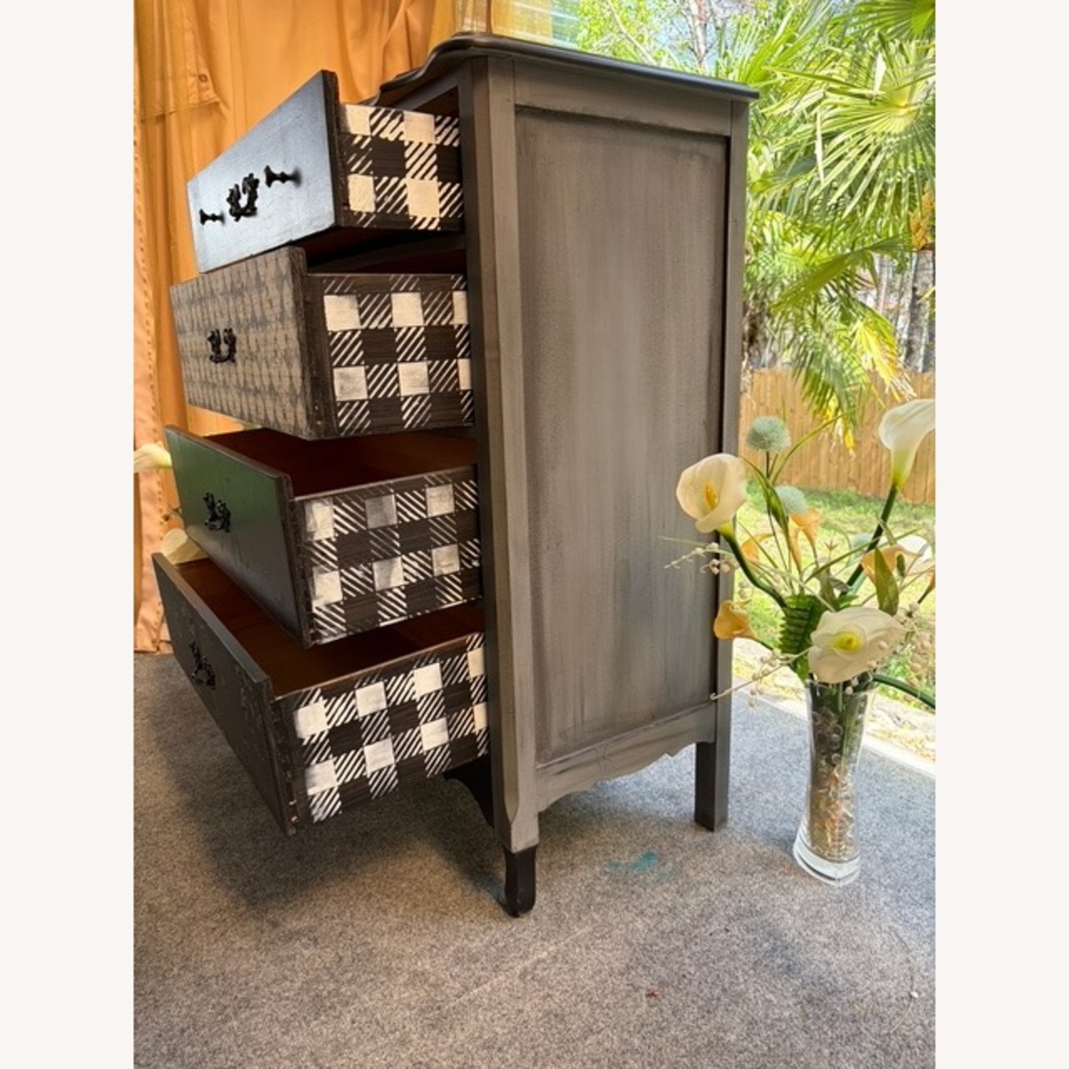 Vintage/Antique Black Dresser - image-7