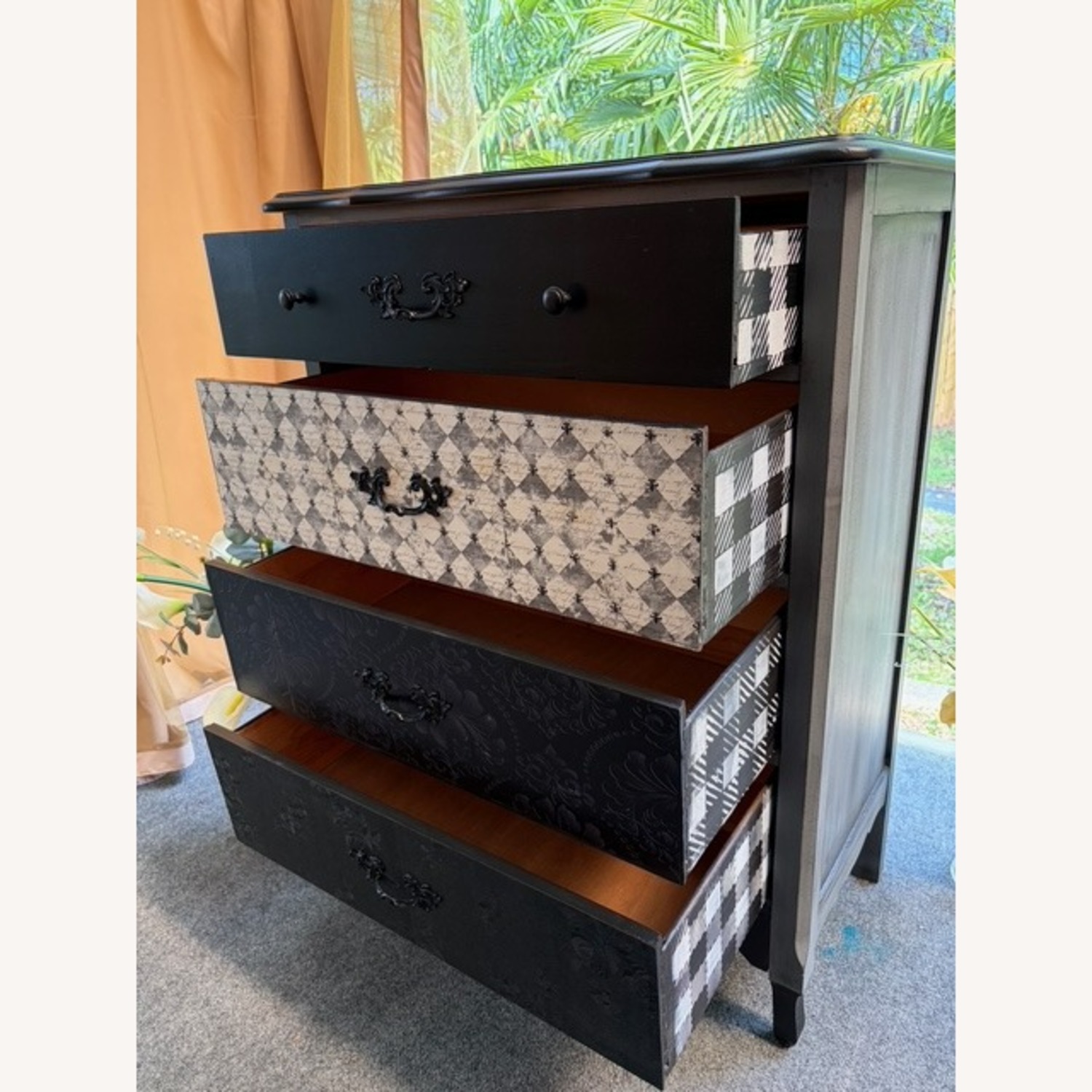 Vintage/Antique Black Dresser - image-4