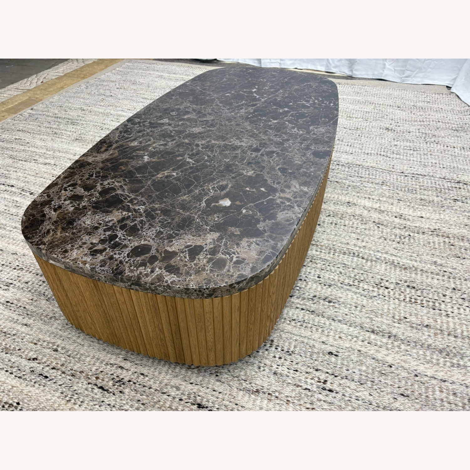 RH Mulholland Emperador Coffee Table – 60" - image-7