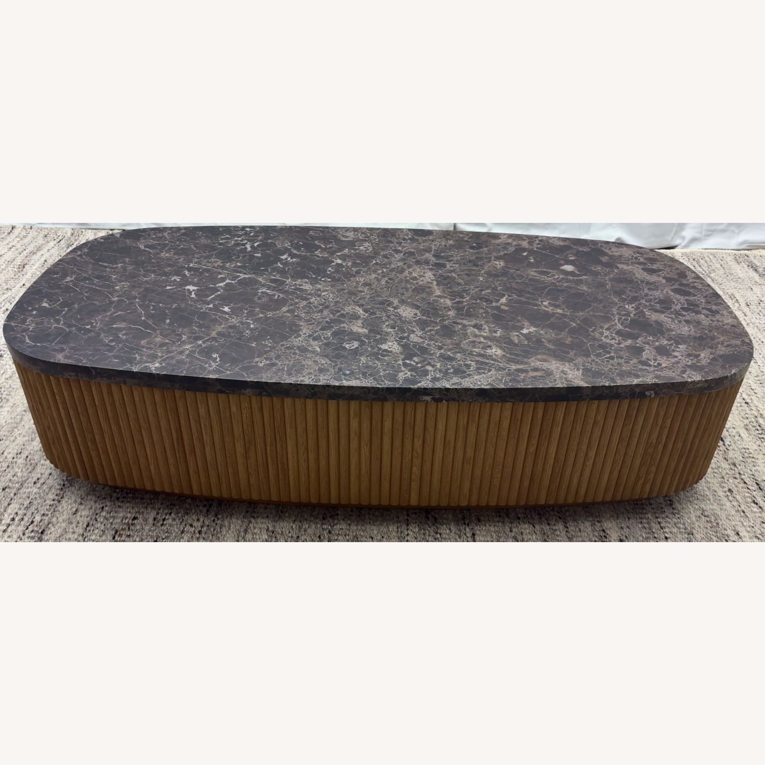 RH Mulholland Emperador Coffee Table – 60" - image-35