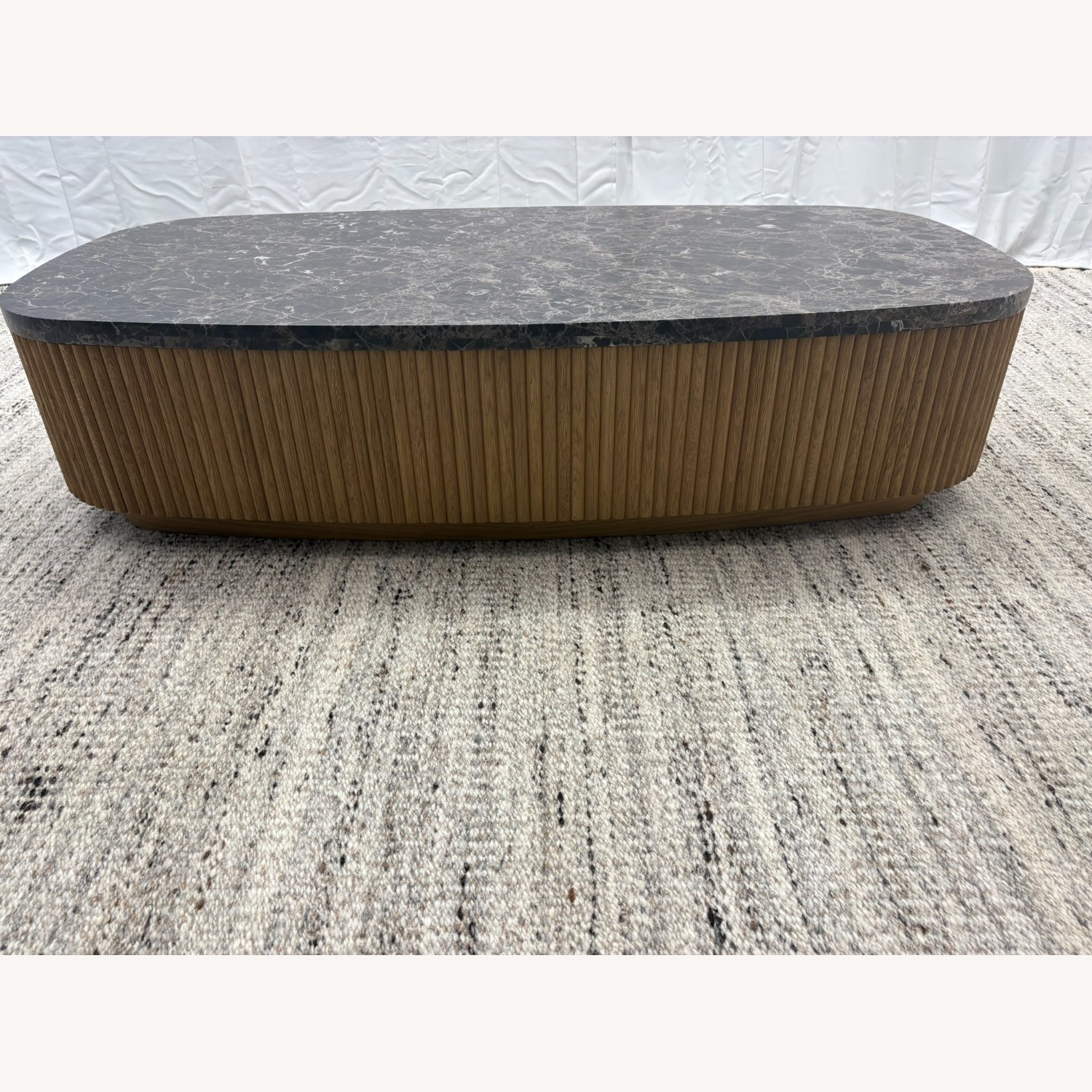 RH Mulholland Emperador Coffee Table – 60" - image-21