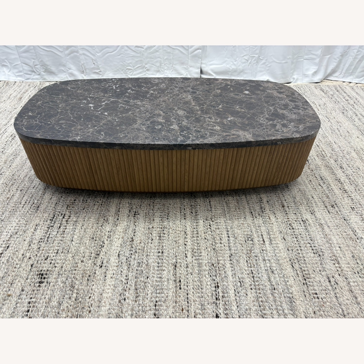 RH Mulholland Emperador Coffee Table – 60" - image-36