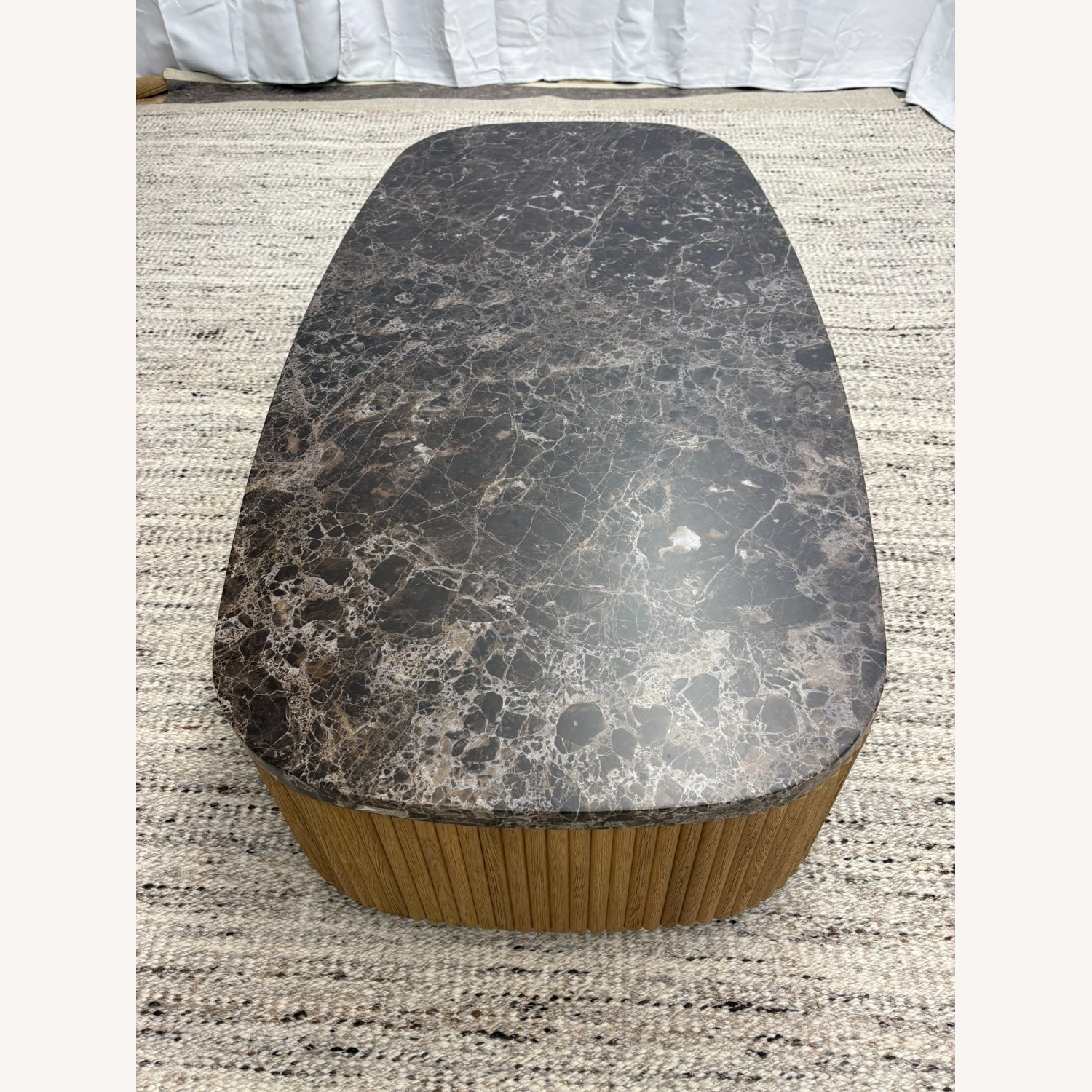 RH Mulholland Emperador Coffee Table – 60" - image-9