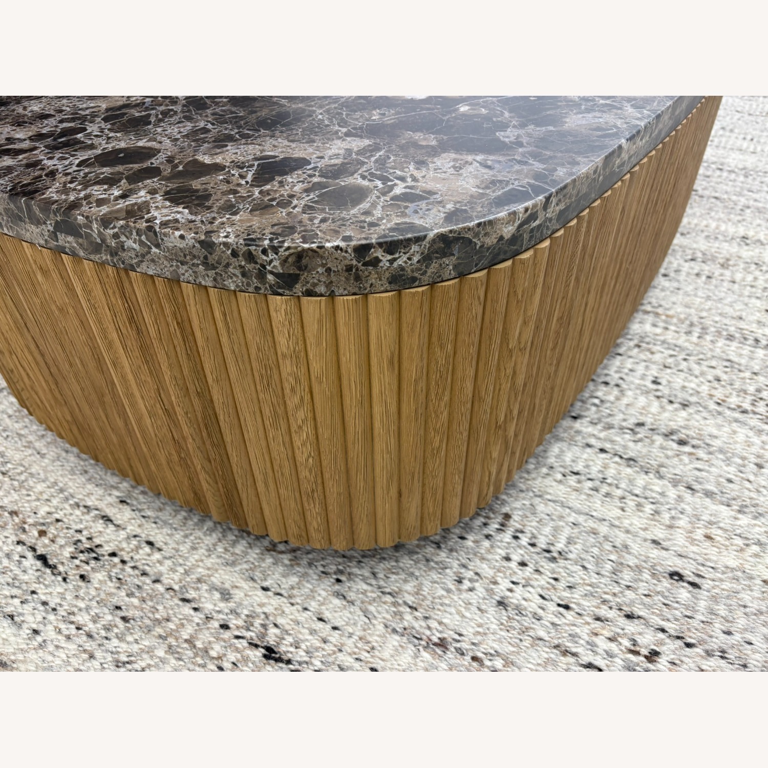 RH Mulholland Emperador Coffee Table – 60" - image-6