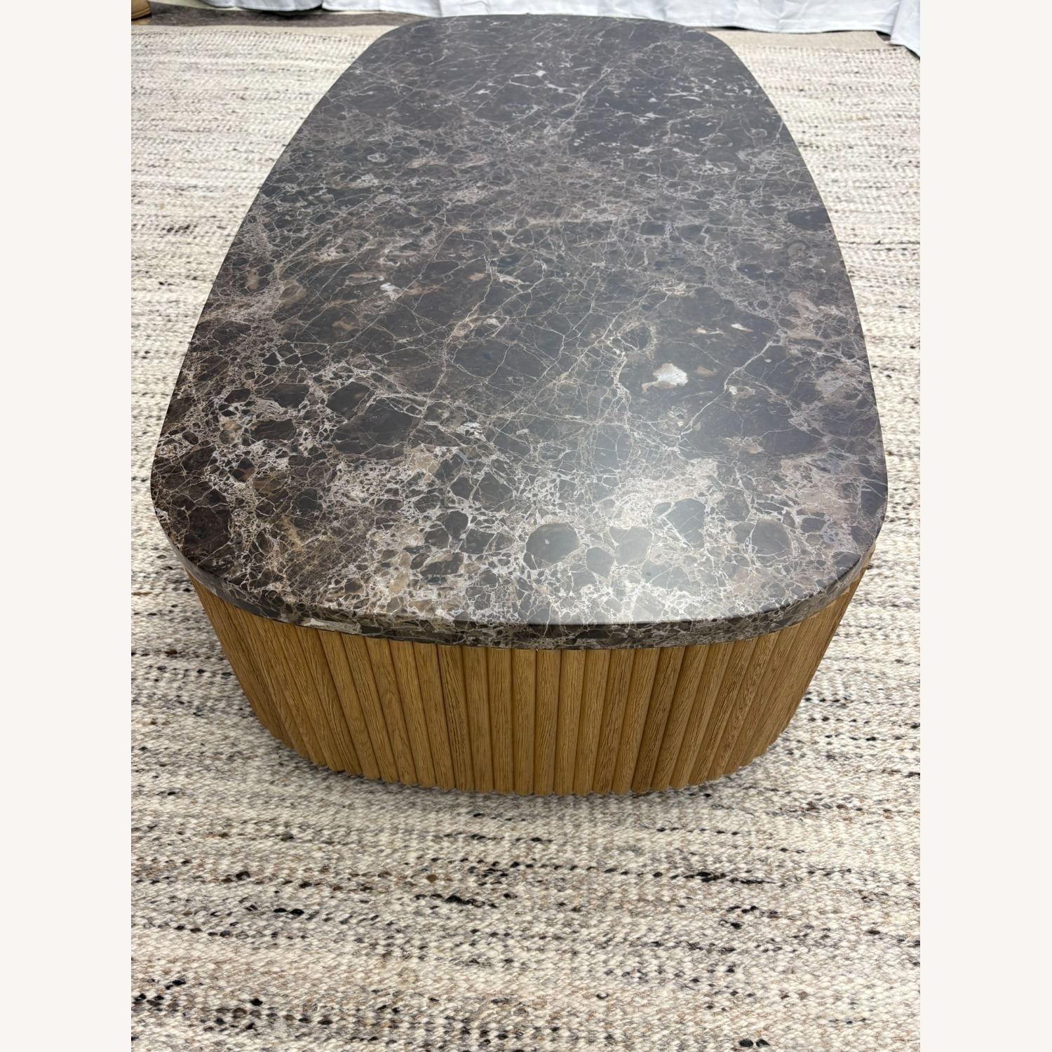 RH Mulholland Emperador Coffee Table – 60" - image-8