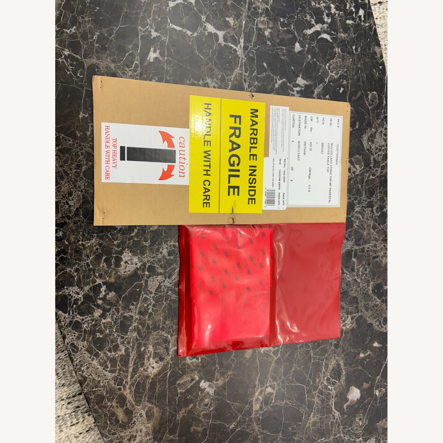 RH Mulholland Emperador Coffee Table – 60" - image-18