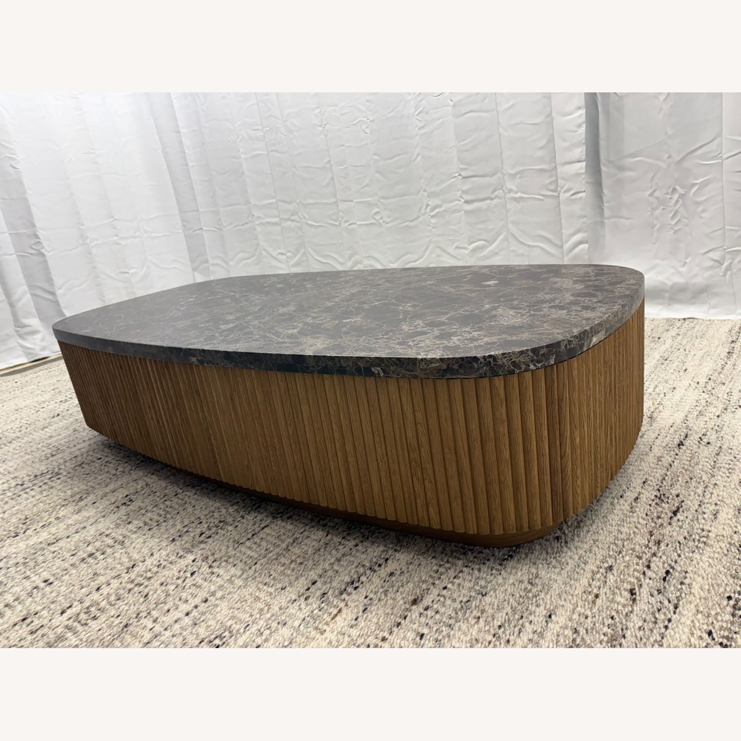 RH Mulholland Emperador Coffee Table – 60" - image-33