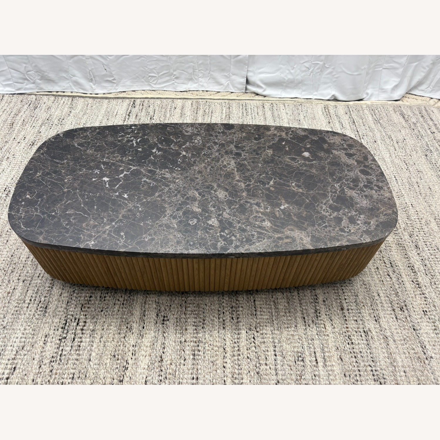 RH Mulholland Emperador Coffee Table – 60" - image-23