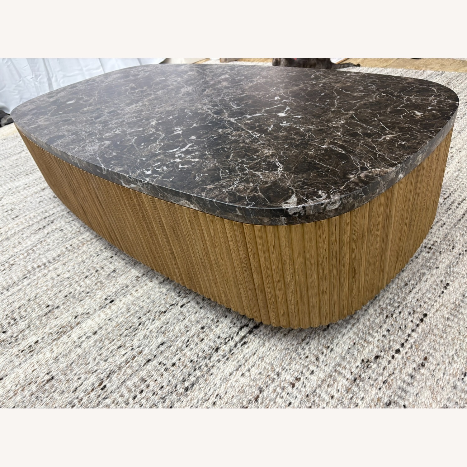 RH Mulholland Emperador Coffee Table – 60" - image-2