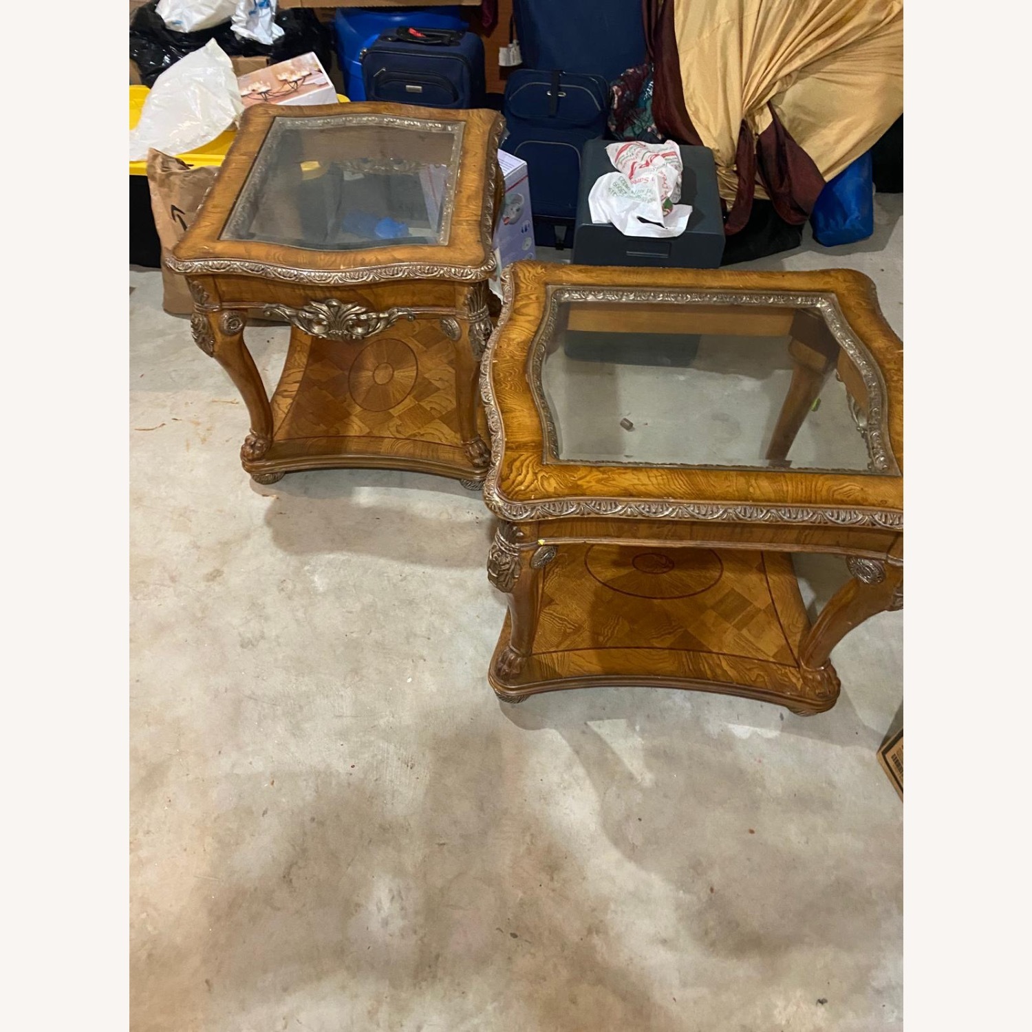 Light Brown Wood Side Tables - image-3