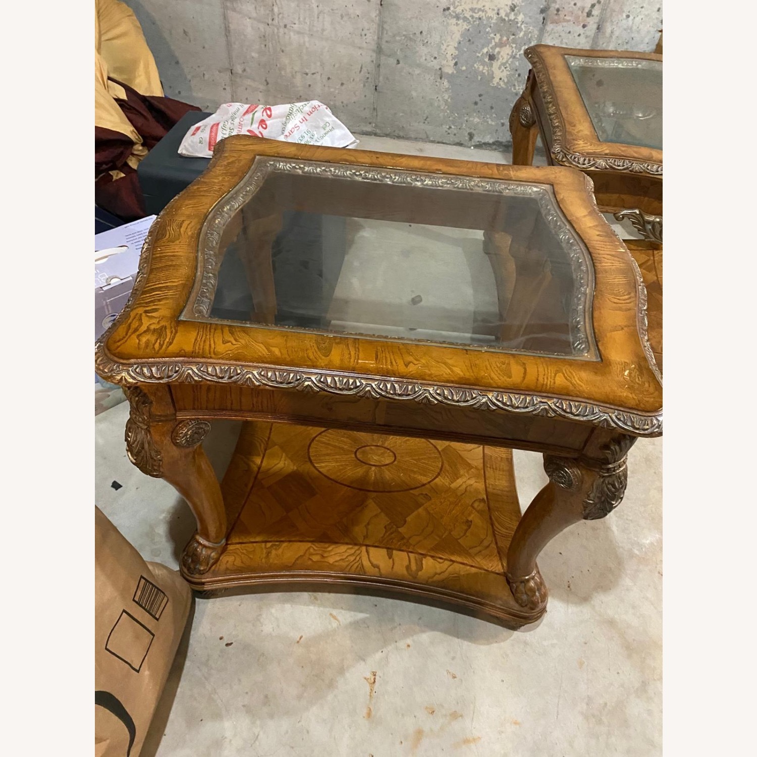 Light Brown Wood Side Tables - image-2