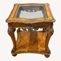 Light Brown Wood Side Tables