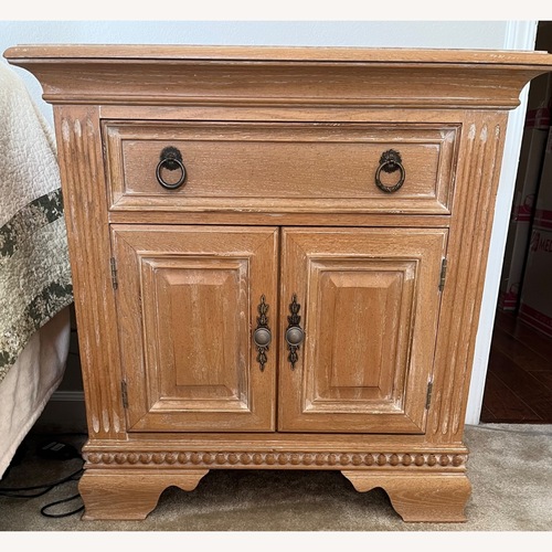 Used Rooms To Go Natural Wood Nightstand for sale on AptDeco