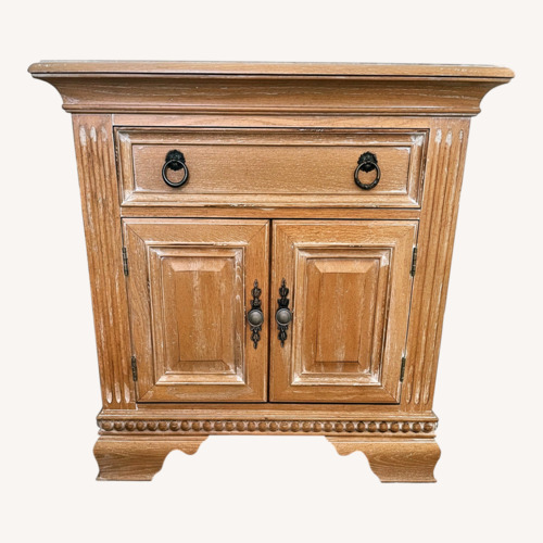 Used Rooms To Go Natural Wood Nightstand for sale on AptDeco